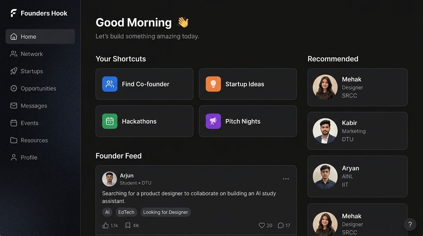 Founders Hook Dashboard